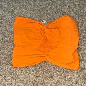 Orange cropped top